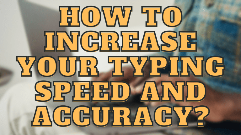 7 Epic Methods for Typing Speed and Accuracy